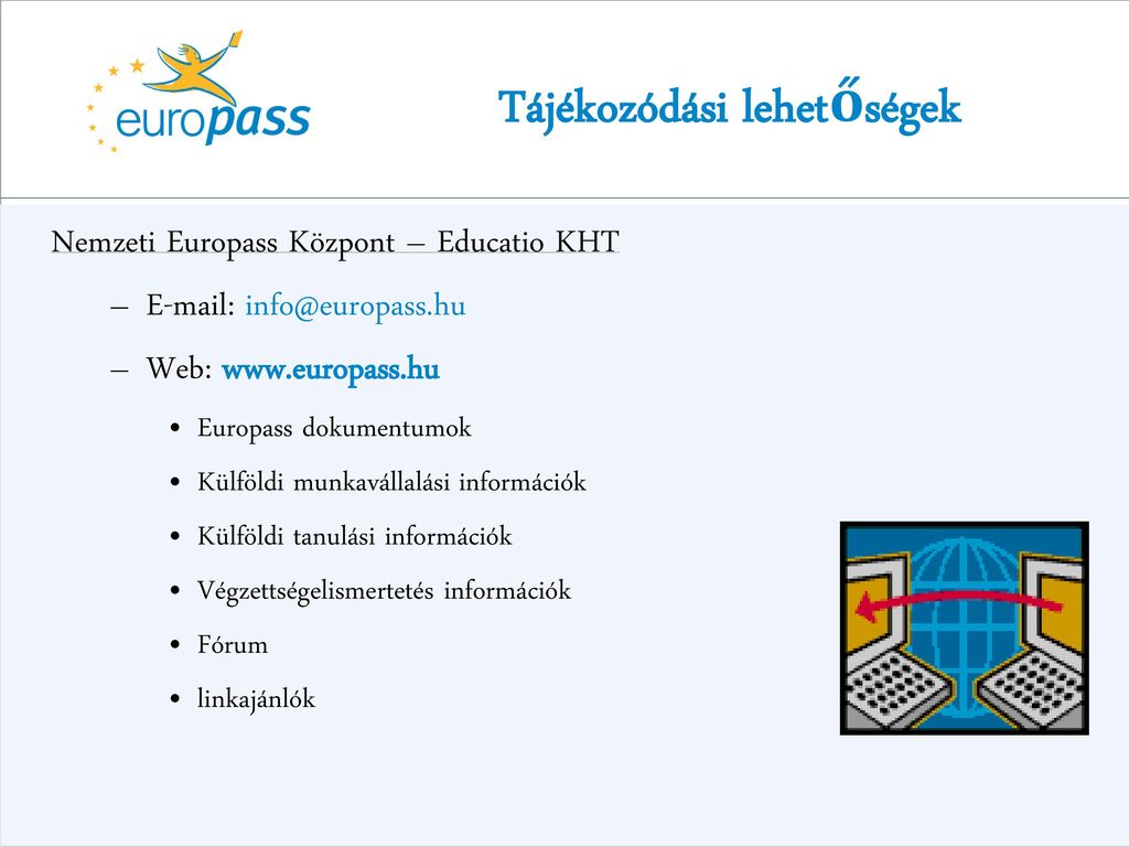 Europass Dokumentumok Az Ll Skeres Sben S A Munkaer Kiv Laszt Sban